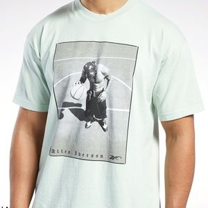 NWT Reebok Allen Iverson Courtlife Halftone SS Crewneck T-Shirt